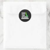 Gezondheidsbewustzijn 1 ronde sticker (Tas)