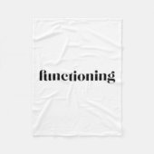 Gezondheidsbewustzijn functioneren fleece deken (Voorkant)