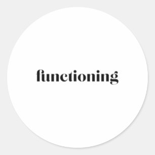 Gezondheidsbewustzijn functioneren ronde sticker