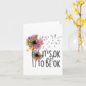 Gezondheidsbewustzijn Het is OK om niet OK paarden Kaart (Gele Bloem)