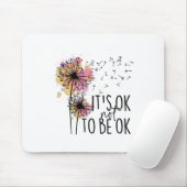 Gezondheidsbewustzijn Het is OK om niet OK paarden Muismat (Met muis)