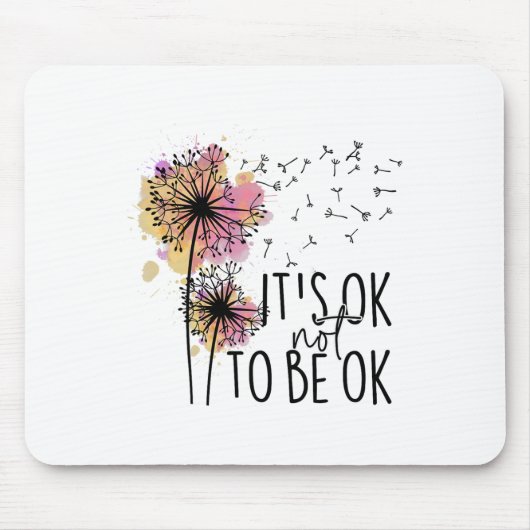 Gezondheidsbewustzijn Het is OK om niet OK paarden Muismat (Voorkant)