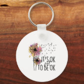 Gezondheidsbewustzijn Het is OK om niet OK paarden Sleutelhanger (Voorkant)