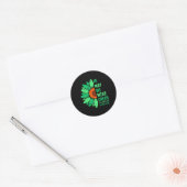 Gezondheidsbewustzijn In mei Draag we groene zonne Ronde Sticker (Envelop)