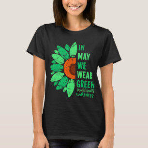 Gezondheidsbewustzijn In mei Draag we groene zonne T-shirt