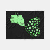 Gezondheidsbewustzijn Olifantenharten Supporter Gr Fleece Deken (Voorkant (Horizontaal))