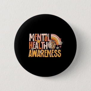 Gezondheidsbewustzijn Psychische Ziekte Therapeut Ronde Button 5,7 Cm
