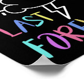 Gezondheidsbewustzijn Rainbow Quote Stormen gaan n Poster (Hoek)