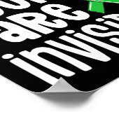 Gezondheidsbewustzijn Sommige wonden zijn onzichtb Poster (Hoek)