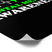 Gezondheidsbewustzijn Warrior Counselor Therapist  Poster (Hoek)
