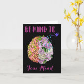 Gezondheidsbewustzijn Zelfzorg Wees vriendelijk vo Kaart (Gele Bloem)