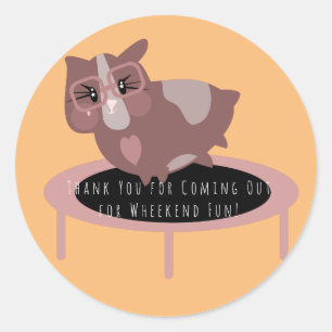 Gezondheidscentrum voor Cavia's Ronde Sticker