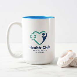 Gezondheidsclub Volksgezondheid Afdeling Tweekleurige Koffiemok