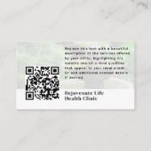 Gezondheidscoach Profielfoto QR Code Visitekaartje (Achterkant)
