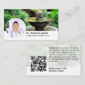 Gezondheidscoach Profielfoto QR Code Visitekaartje (Voorkant / Achterkant)