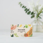 Gezondheidscoach Voedingsdeskundige Visitekaartje (Staand voorkant)