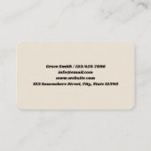 Gezondheidscoach Voedingsdeskundige Visitekaartje (Achterkant)