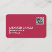 Gezondheidscode QR-code Visitekaartje (Voorkant)