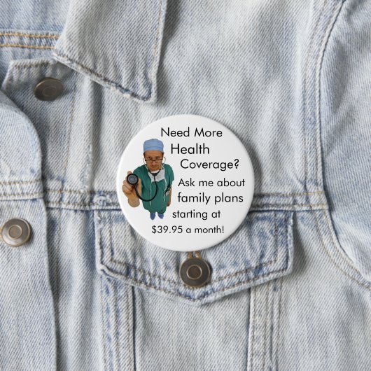 Gezondheidsdekking Ronde Button 7,6 Cm (In situ)