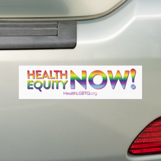 Gezondheidsgelijkheid nu! bumpersticker (Op auto)