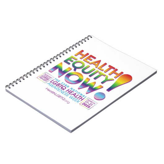 Gezondheidsgelijkheid nu! notitieboek (Linkerzijde)