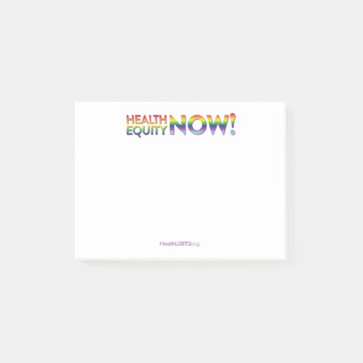Gezondheidsgelijkheid nu! post-it® notes (Voorkant)