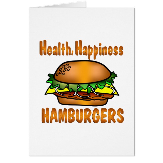 Gezondheidsgeluk Hamburgers (Voorkant)