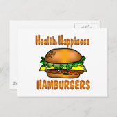 Gezondheidsgeluk Hamburgers Briefkaart (Voorkant / Achterkant)