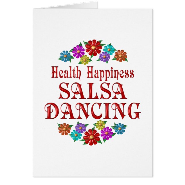 Gezondheidsgeluk Salsa Dancing (Voorkant)