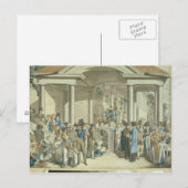 Gezondheidsgemeenschap in de fontein Karlsbader Briefkaart (Voorkant / Achterkant)