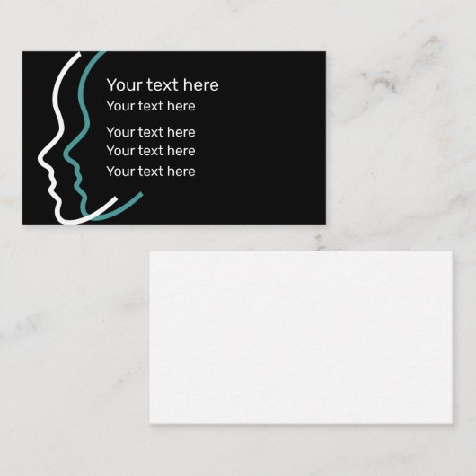 Gezondheidsgeneeskundige schoonheidsthema visitekaartje (Voorkant / Achterkant)