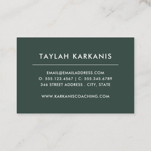 Gezondheidsgroente- en fruitsector visitekaartje (Achterkant)