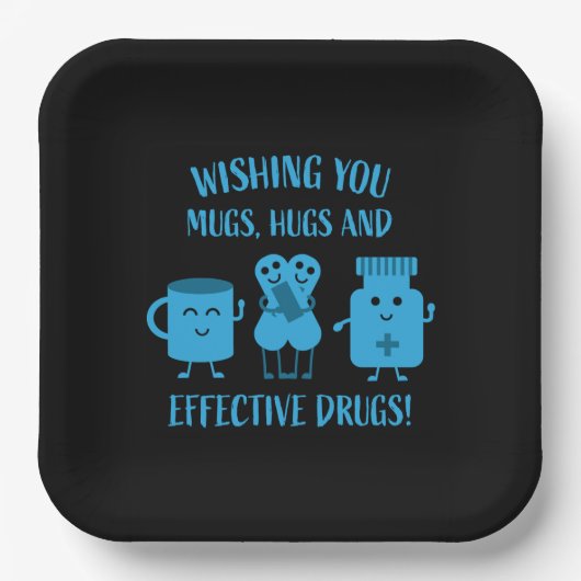 Gezondheidsherstel wordt snel beter papieren bordje (Voorkant)