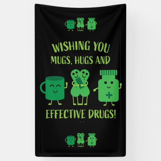 Gezondheidsherstel wordt snel beter spandoek (Verticaal)