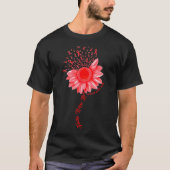 Gezondheidshoop WereldAIDS Dag Bewustheid Daisy Fl T-shirt (Voorkant)