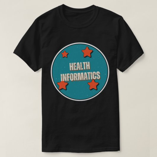 gezondheidsinformatica t-shirt (Design voorkant)