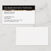 Gezondheidsinformatietechnicus Visitekaartje (Voorkant / Achterkant)