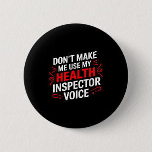Gezondheidsinspecteur Beroep Publieke Gezondheid Ronde Button 5,7 Cm