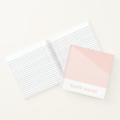 Gezondheidsjournaal, lichtroze notitieboek (Binnen)