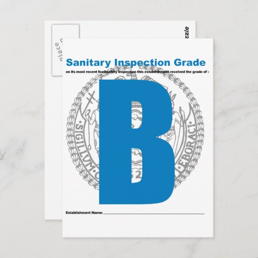 Gezondheidskeuring Briefkaart (Voorkant / Achterkant)