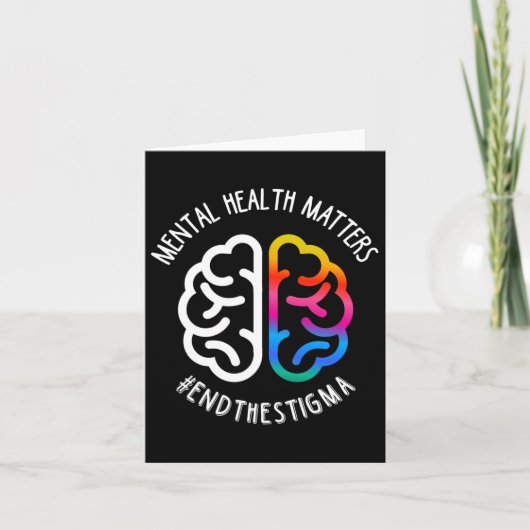 Gezondheidskwesties beëindigen stigma kaart (Voorkant)