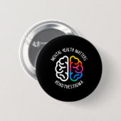 Gezondheidskwesties beëindigen stigma ronde button 5,7 cm (Voorkant /achterkant)