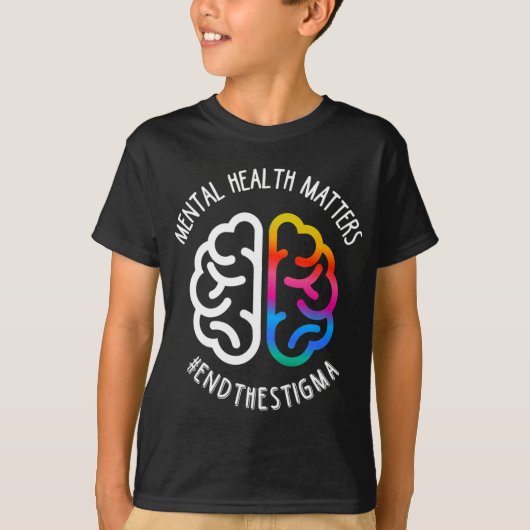Gezondheidskwesties beëindigen stigma t-shirt (Voorkant)