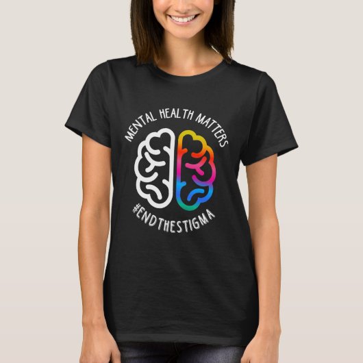 Gezondheidskwesties stoppen stigma t-shirt (Voorkant)