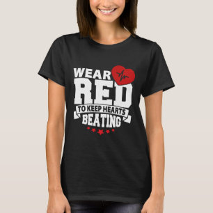 Gezondheidsmaand - Draag rood - Bewustzijn over ha T-shirt