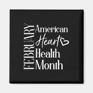 Gezondheidsmaand februari Amerikaanse hartgezondhe Magneet