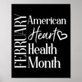 Gezondheidsmaand februari Amerikaanse hartgezondhe Poster (Voorkant)