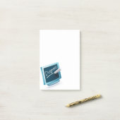 Gezondheidsmedisch ontwerp post-it® notes (Op bureau)