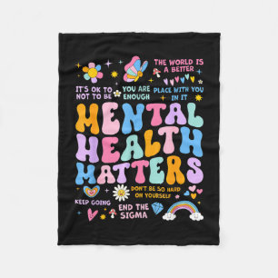 Gezondheidsondersteuningsteam groovy mannen vrouwe fleece deken