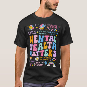 Gezondheidsondersteuningsteam groovy mannen vrouwe t-shirt